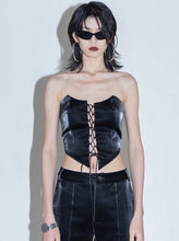 Load image into Gallery viewer, CORSET LEATHER TOP
